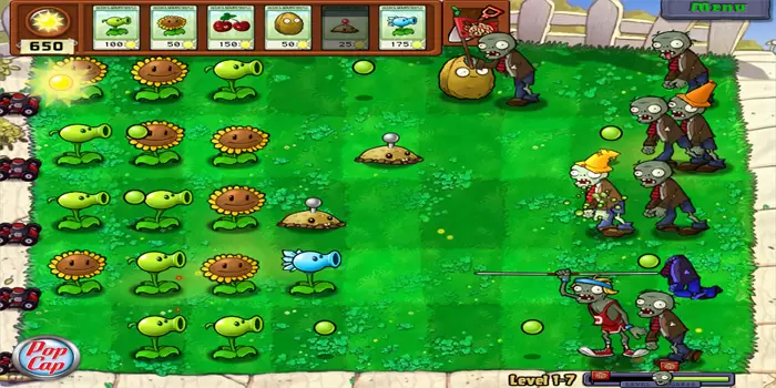 Fitur Game Plants vs Zombies